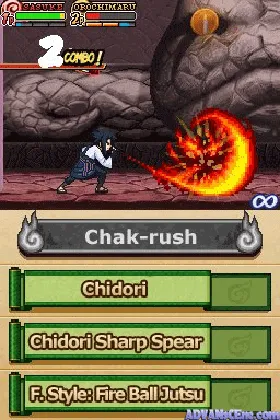 Naruto Shippuden - Shinobi Rumble!! (USA) screen shot game playing